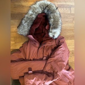 Aritzia Tna Summit Down Parka - Rust Color Size Medium